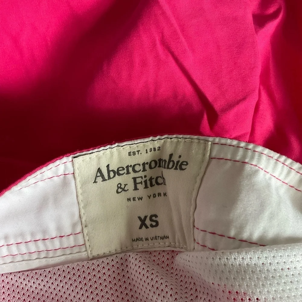 Abercrombie & Fitch Pink and White Swim Board Shorts